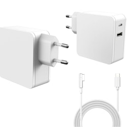 CoreParts Power Adapter for MacBook 90W 18.5V 4.8A Plug: Magsafe with USB output