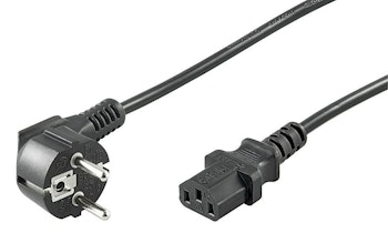 MicroConnect Power Cord Schuko Angled - C13, 5m