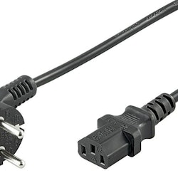 MicroConnect Power Cord Schuko Angled - C13, 5m