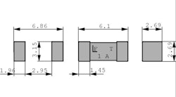 0452003.MRL - SMD-sikringer, 6.1 x 2.7mm, 3A, 125V, 125V Slow-blow, Littelfuse