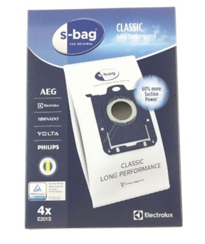 E201S S-BAG classic long performance 4 stk. støvsugerposer