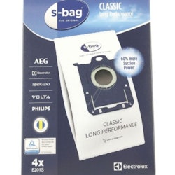 E201S S-BAG classic long performance 4 stk. støvsugerposer