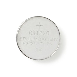 Lithium knappecellebatteri CR1220 3 V | 5pack | Sølv