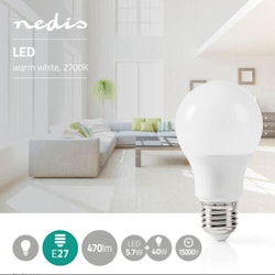 Nedis LED Lamp E27 | A60 | 5.7 W | 470 lm