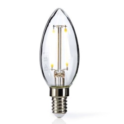 Nedis Dimbar LED-lampe retro filament, E14 | Stearinlys | 3 W | 100 lm