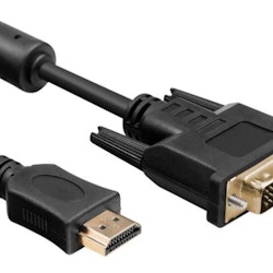 HDMI til DVI kabel 1m (sort)