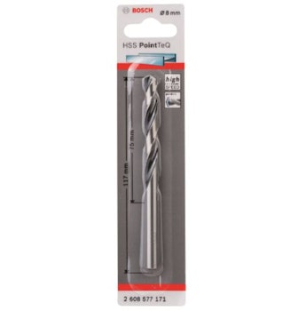 Bosch HSS spiralbor PointTeQ 8,0 mm (1 HSS POINTTEQ, 8X75X117)
