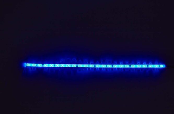 Gaming LED lys stripe LED | Lengde: 1000 mm | SATA Powered | For bruk med: Desktop | Blå