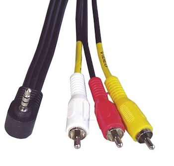 AV-kabel Minijack/3Xphonostikk 1,5m