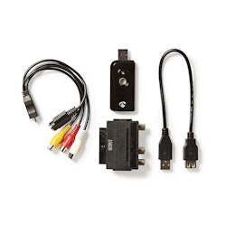 video Grabber USB 2.0 | HD 720p | A / V-kabel / Scart / Software / USB Skjøtekabe