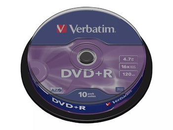 VERBATIM DataLifePlus - DVD+R x 10 4.7 GB - lagringsmedier