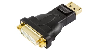 Deltaco DisplayPort til DVI-D singlelink adapter, hann - ho