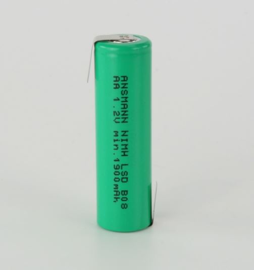 AA Batteri 1,2V-1900MAH NIMH BATTERI MED LODDEØRER