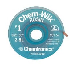 Chem-Wik loddelisse med rosin SD 2-5L Størrelse 03 1.5m