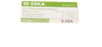3,15A-T finsikring 5X20, 10stk