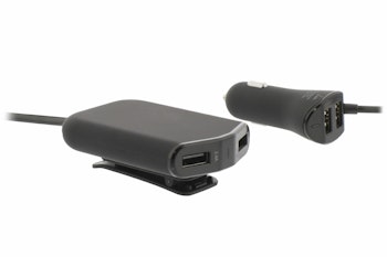 Billader 4-utganger 9.6 A USB Sort