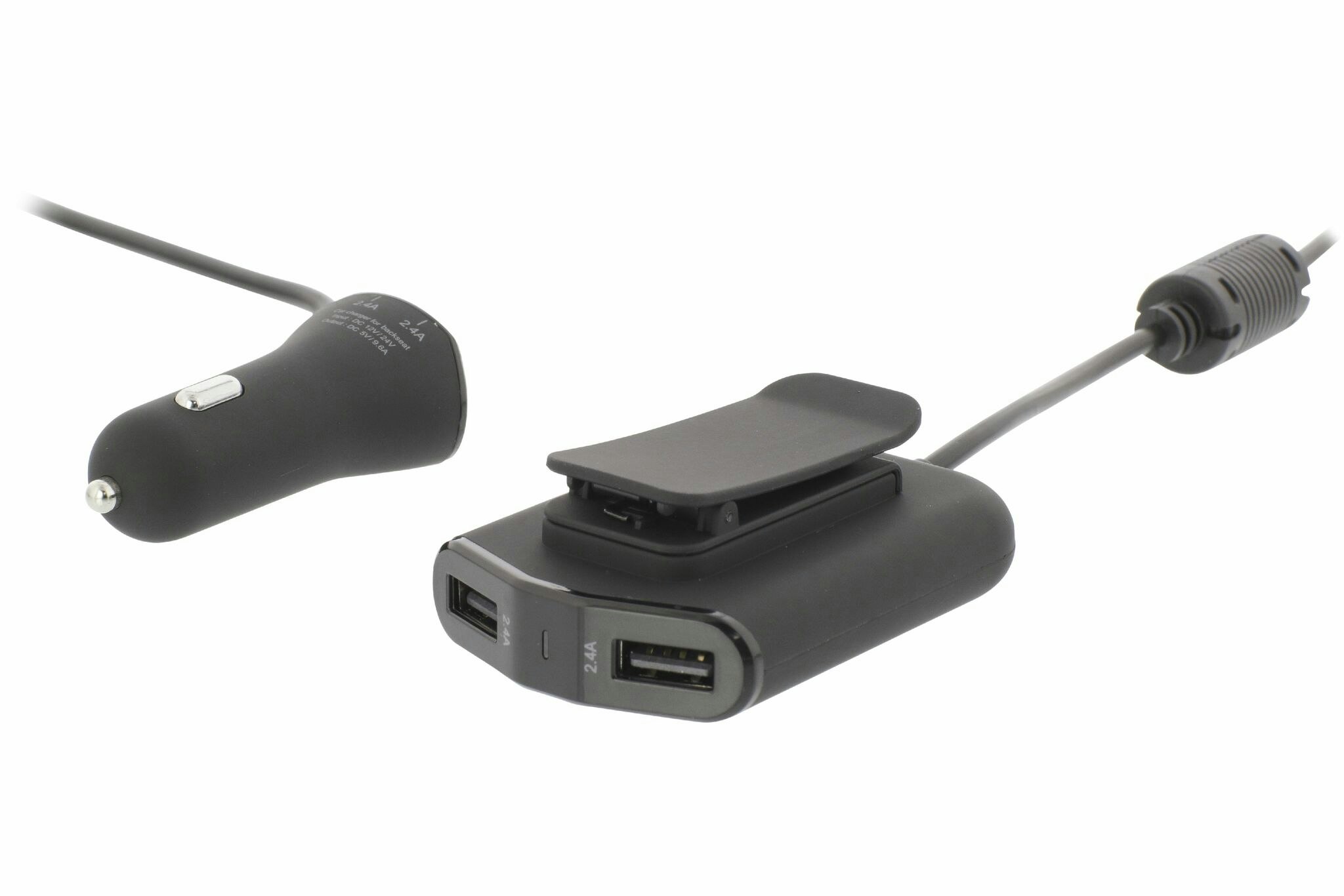 USB 4-ttganger A - ITSHOP 9.6 Billader Sort