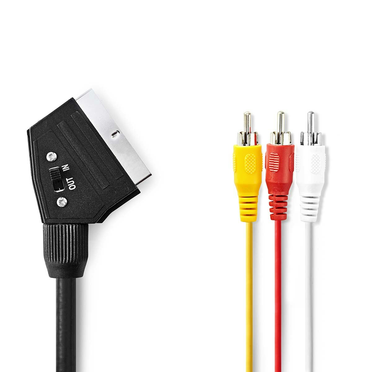 SCART-kabel SCART Hann | 3x RCA Han | 2M - ITSHOP