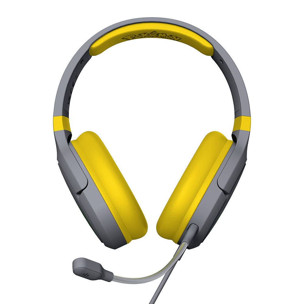 Pikachu Gaming-Headset, Over Ear, Bom-mikrofon
