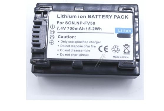 Batteri Sony NP-FV50 til 7,4V-700MAH 7,4V-700MAH LI-ION DIGITALKAMERA