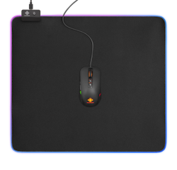 Deltaco GAMING RGB Mousepad, 45x40cm, 6xRGB modes, 7xStatic modes, bla