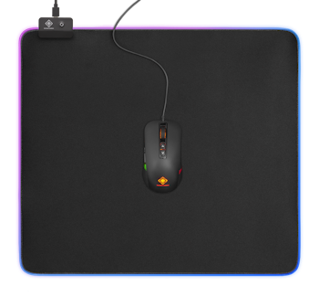 Deltaco Gaming RGB Musematte, 45x40cm, 6xRGB modes, 7xStatic modes, bla