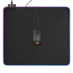 Deltaco GAMING RGB Mousepad, 45x40cm, 6xRGB modes, 7xStatic modes, bla