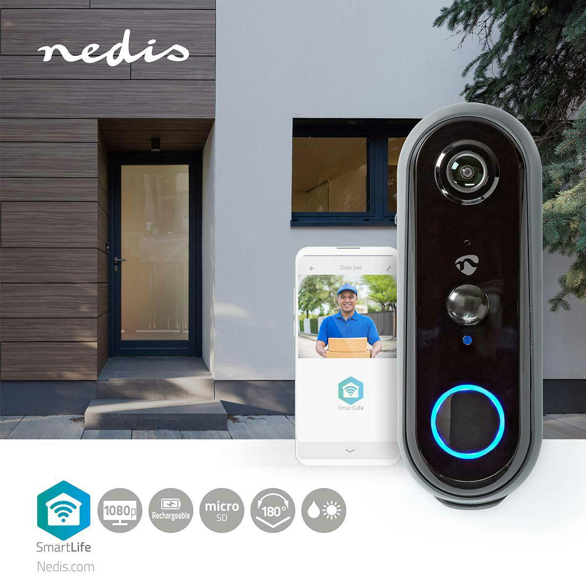 SmartLife dørkamera og ringeklokke Wi-Fi