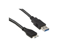 USB A til USB Micro-B kabel 1m sort 3.0