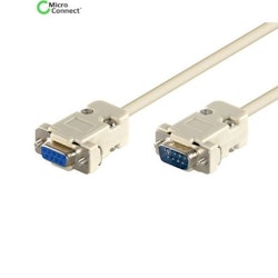 MicroConnect D-SUB 9-pin connection cable, 15m