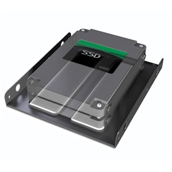 akasa SSD & HDD ramme for 2.5" SSD HDD adapter til 3.5" Bay