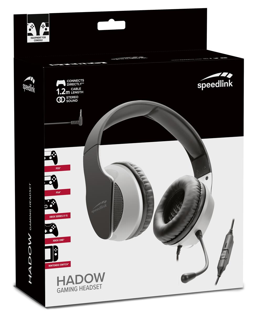 SpeedLink HADOW Gaming Headset/PC/PS4/PS5 XBOX 3,5mm m/mic.