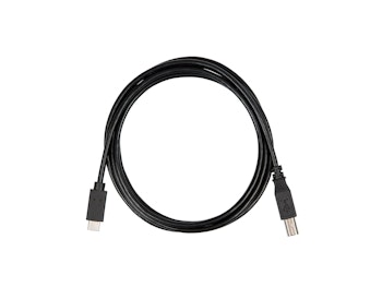 USB-C til USB-B kabel 2m sort