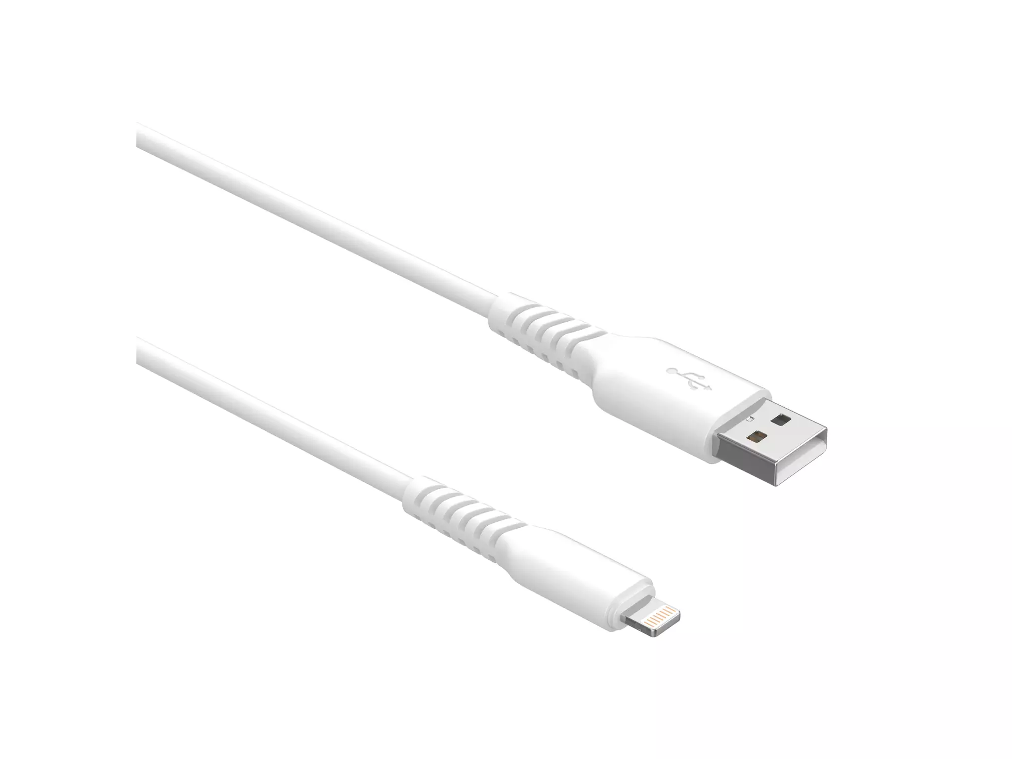 Lightning kabel USB 1m hvit