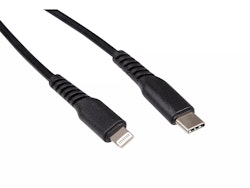 USB-C til lightning kabel 1m svart