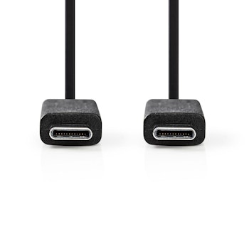 USB-C - USB-C KABEL 1m sort