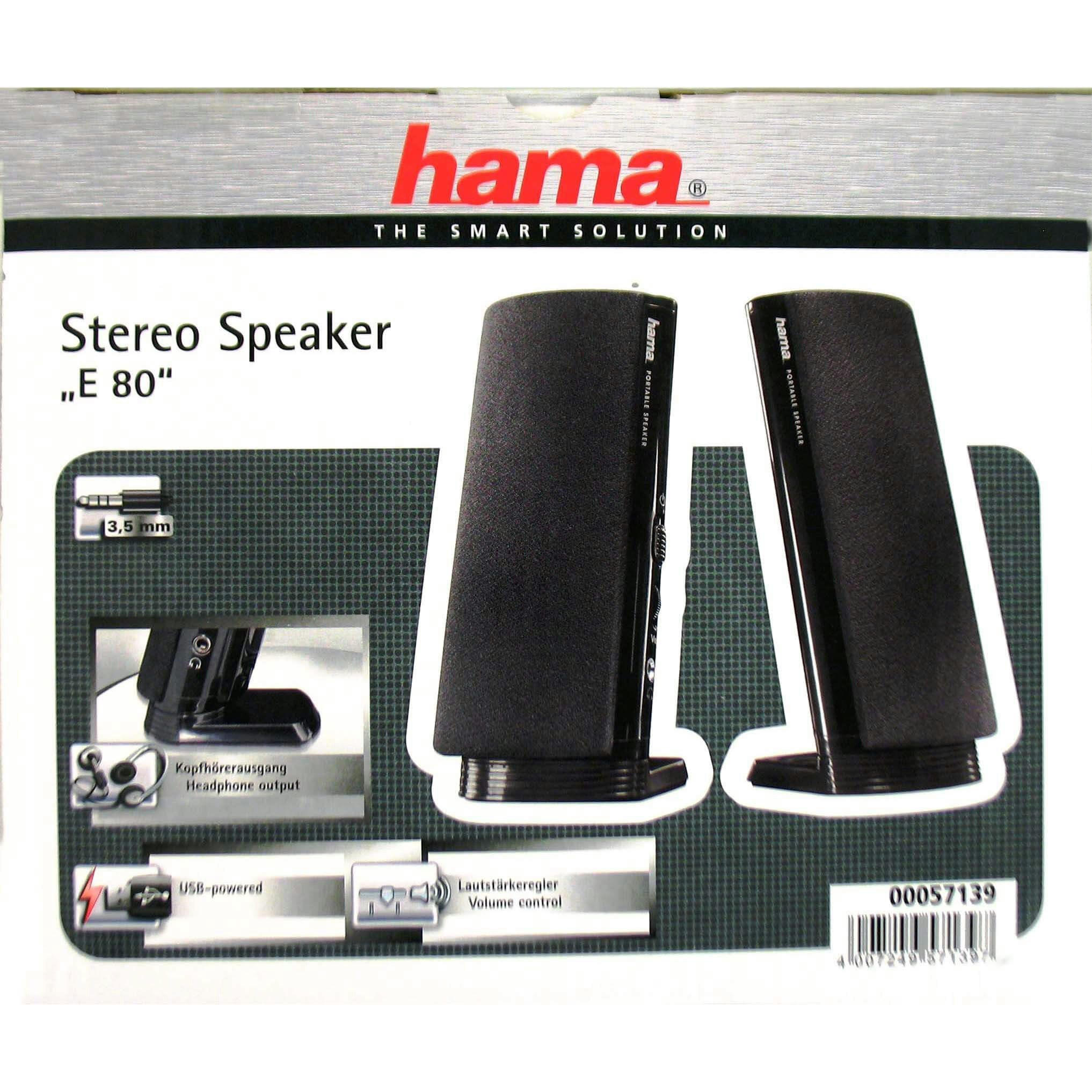 HAMA PC høyttalere E80 USB og 3,5mm