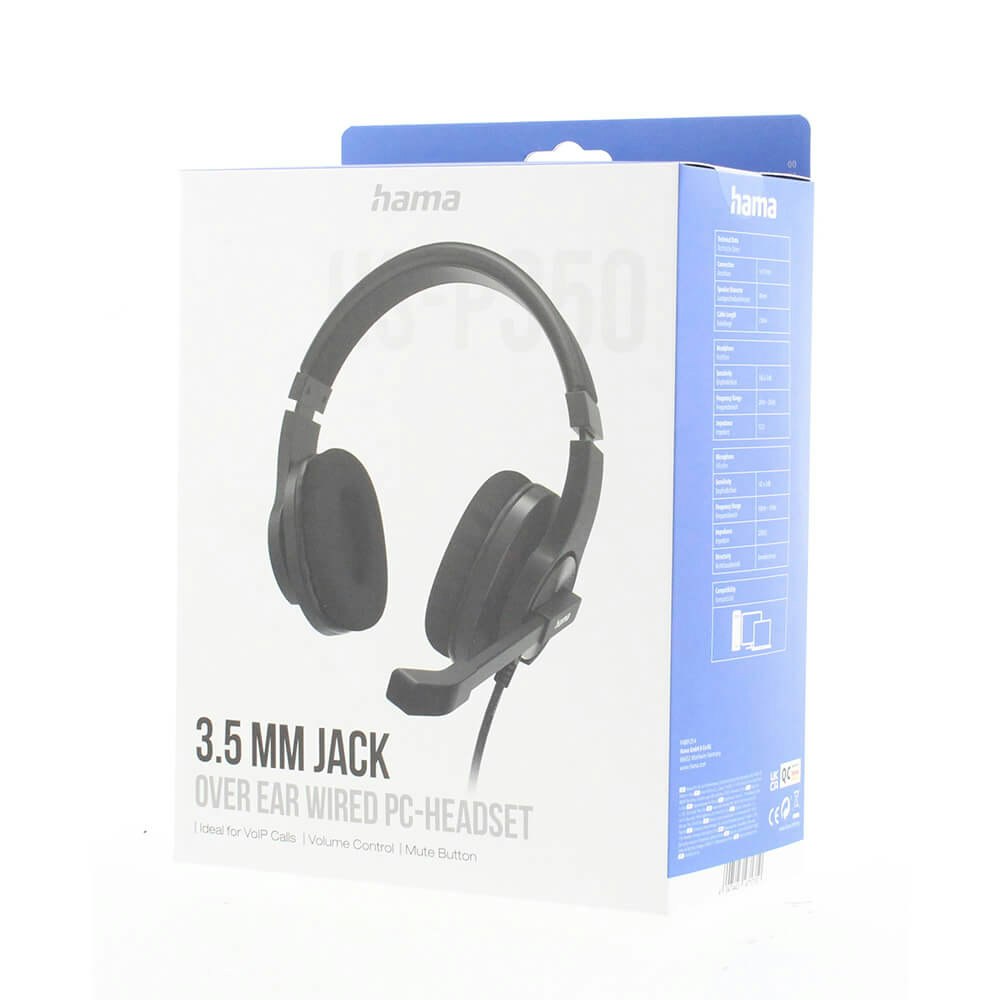 Headset PC Office Stereo Over-Ear HS-P350 V2 Svart