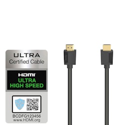 HAMA HDMI Kabel Ultra High Speed 8K 48 Gbit/s 1.0m Gold