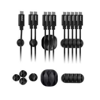 DESIRE2 Kabelklips Tidy 10pack Svart 4x1 kabel, 2x2 kabler, 2x3 kabler, 2x4 kabler