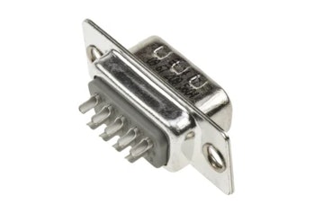 Loddbar Serial 9pin / DB9 male connector.