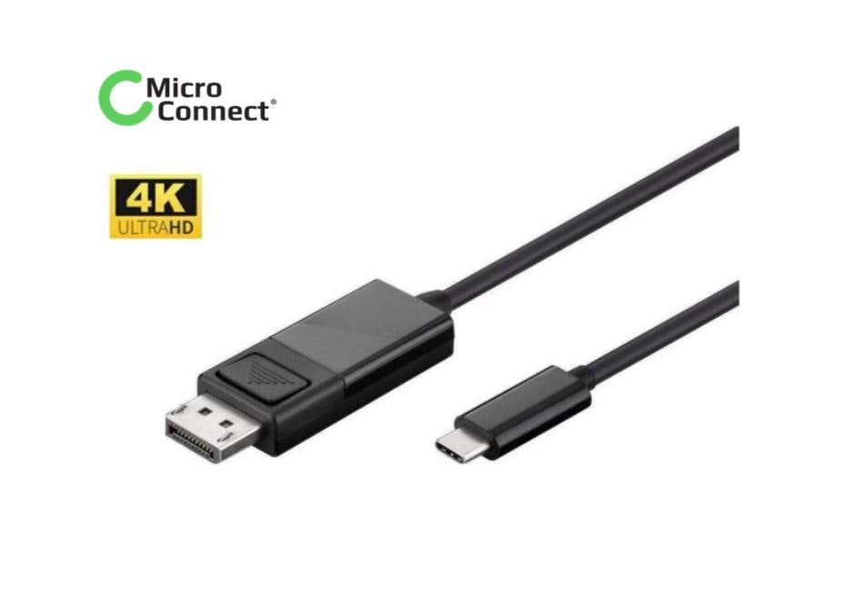 MicroConnect USB-C to DisplayPort adapter Cable 1m