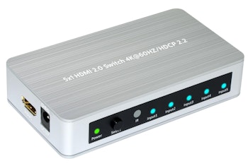 MicroConnect HDMI 2.0 Switch 5 port
