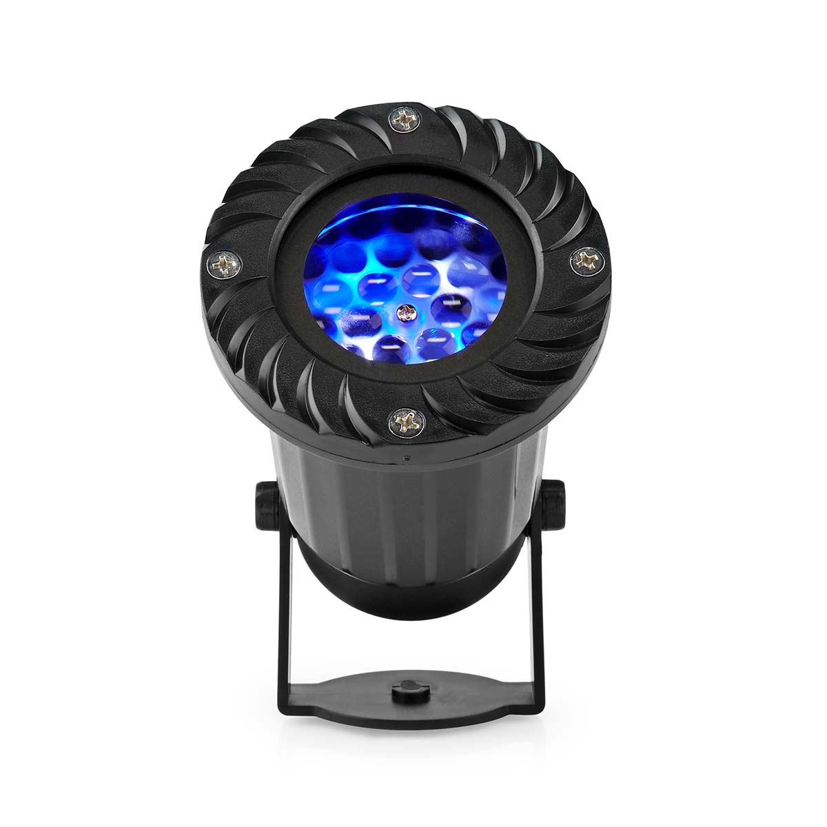 LED snøfnugg projektor, Hvite og blå iskrystaller, Innendørs eller utendørs
