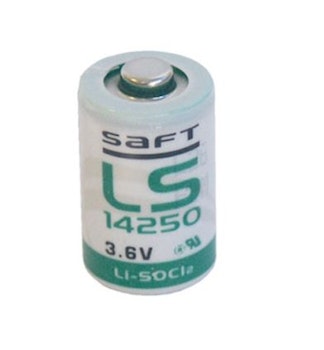 3,6V-1000MAH Lithium 1/2AA batteri, SAFT