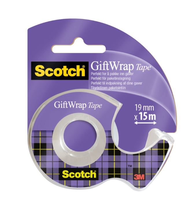 SCOTCH Tape GiftWrap 19mm x 15m GAVETAPE