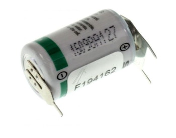 SAFT 3,6V-1200MAH lithium batteri m/printstift / loddeøre