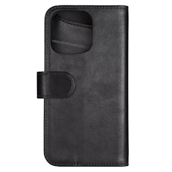 Lommebokdeksel iPhone 14 Pro | Kunstskinn | Sort