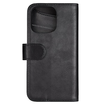 Lommebokdeksel iPhone 14 Pro | Kunstskinn | Sort