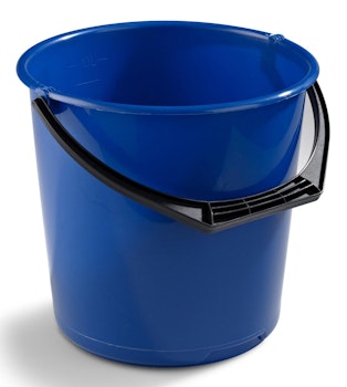 Plastbøtte 10L Rundt med hank x275x265mm